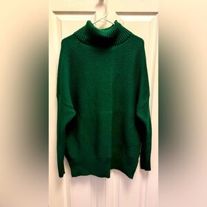 Green Turtleneck Sweater
